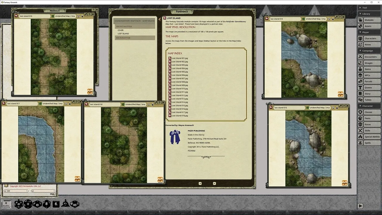 Fantasy Grounds - Pathfinder RPG - GameMastery Map Pack: Lost Island Screenshot 1