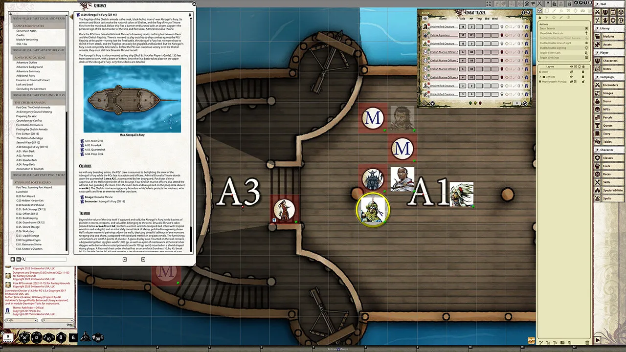 Fantasy Grounds - Pathfinder RPG - Skull & Shackles AP 6: From Hell's Heart Screenshot 3