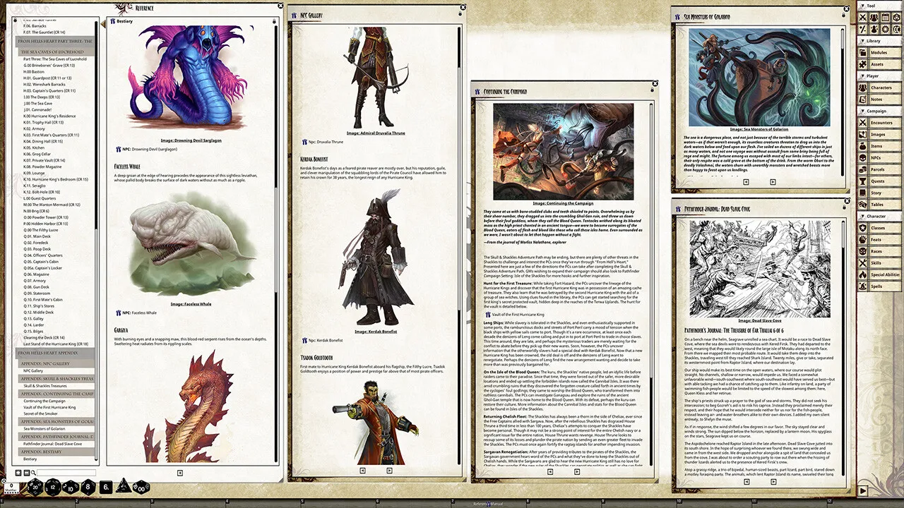 Fantasy Grounds - Pathfinder RPG - Skull & Shackles AP 6: From Hell's Heart Screenshot 4