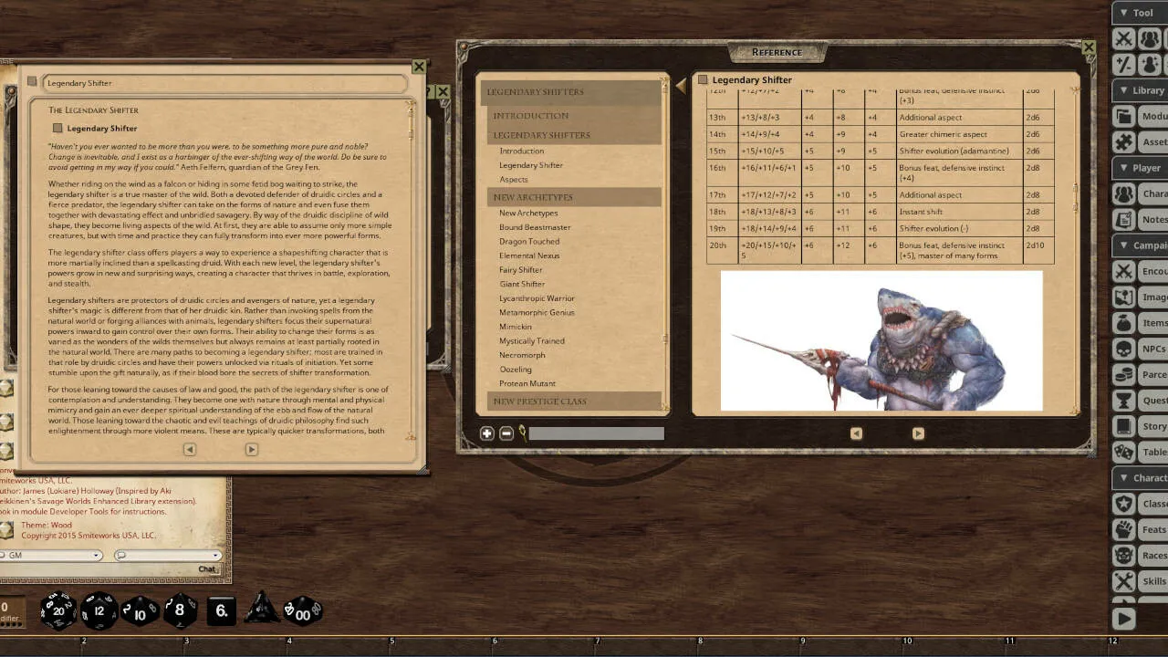 Fantasy Grounds - Legendary Shifters Screenshot 0