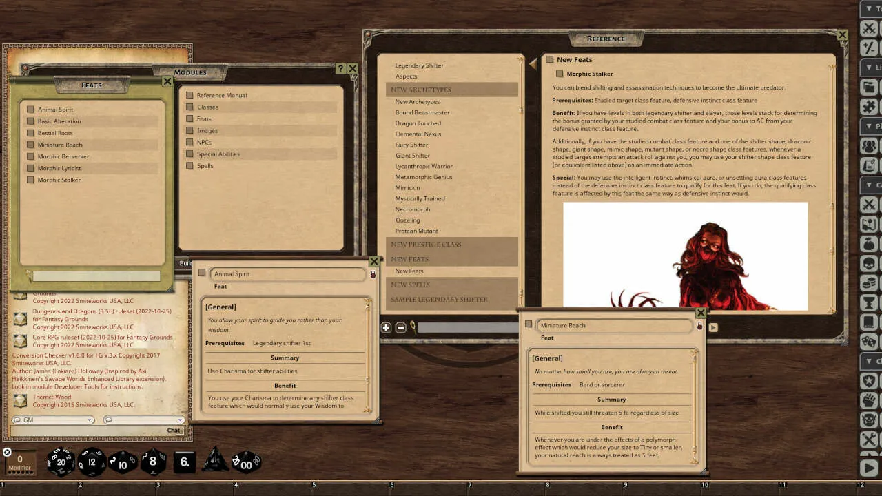Fantasy Grounds - Legendary Shifters Screenshot 4