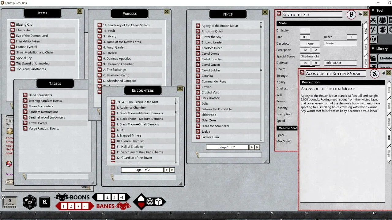 Fantasy Grounds - Shadow of the Demon Lord Tales of the Demon Lord Screenshot 3