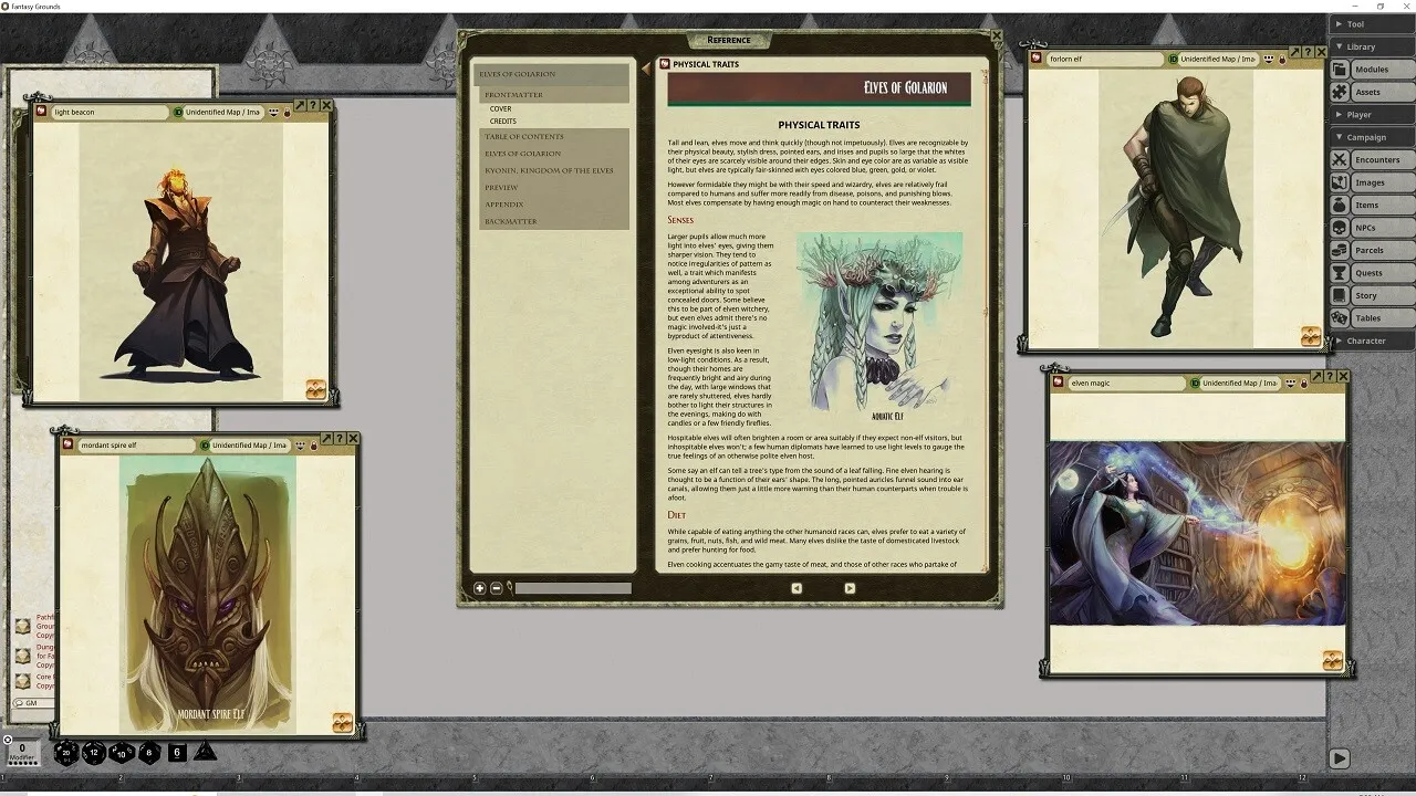 Fantasy Grounds - Pathfinder RPG - Pathfinder Companion Elves of Golarion Screenshot 1