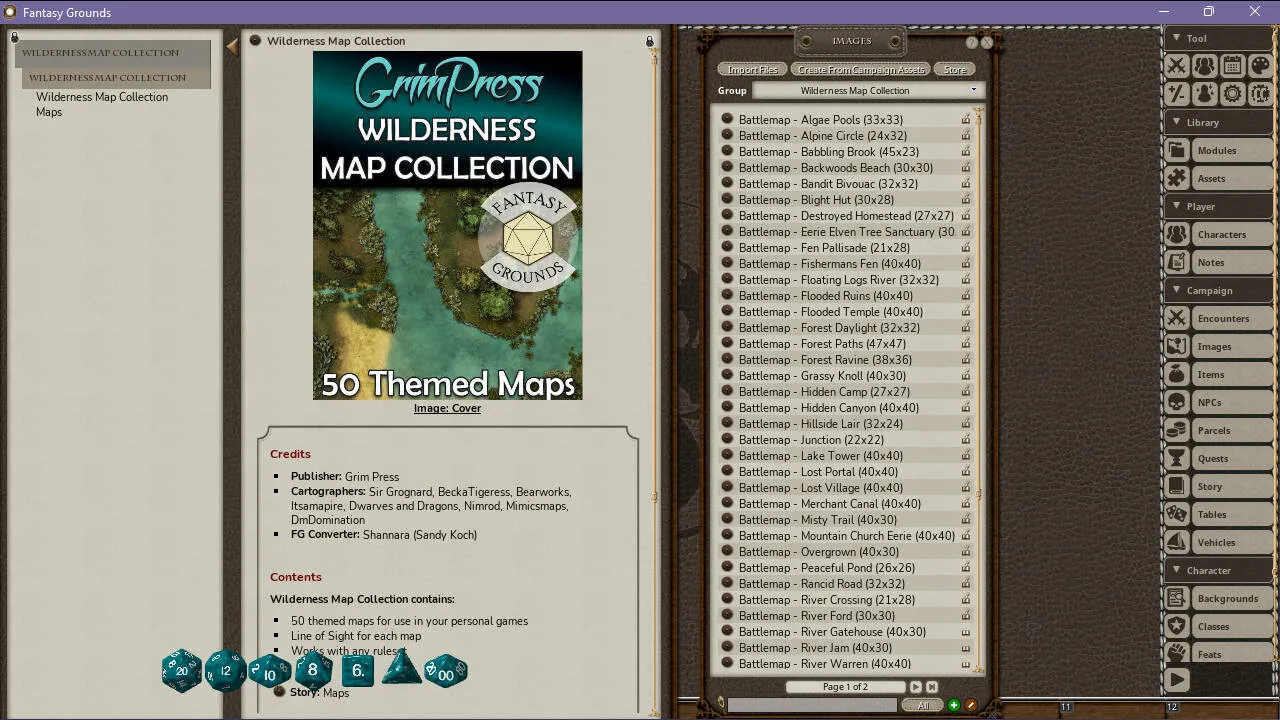 Fantasy Grounds - Wilderness Map Collection Screenshot 4