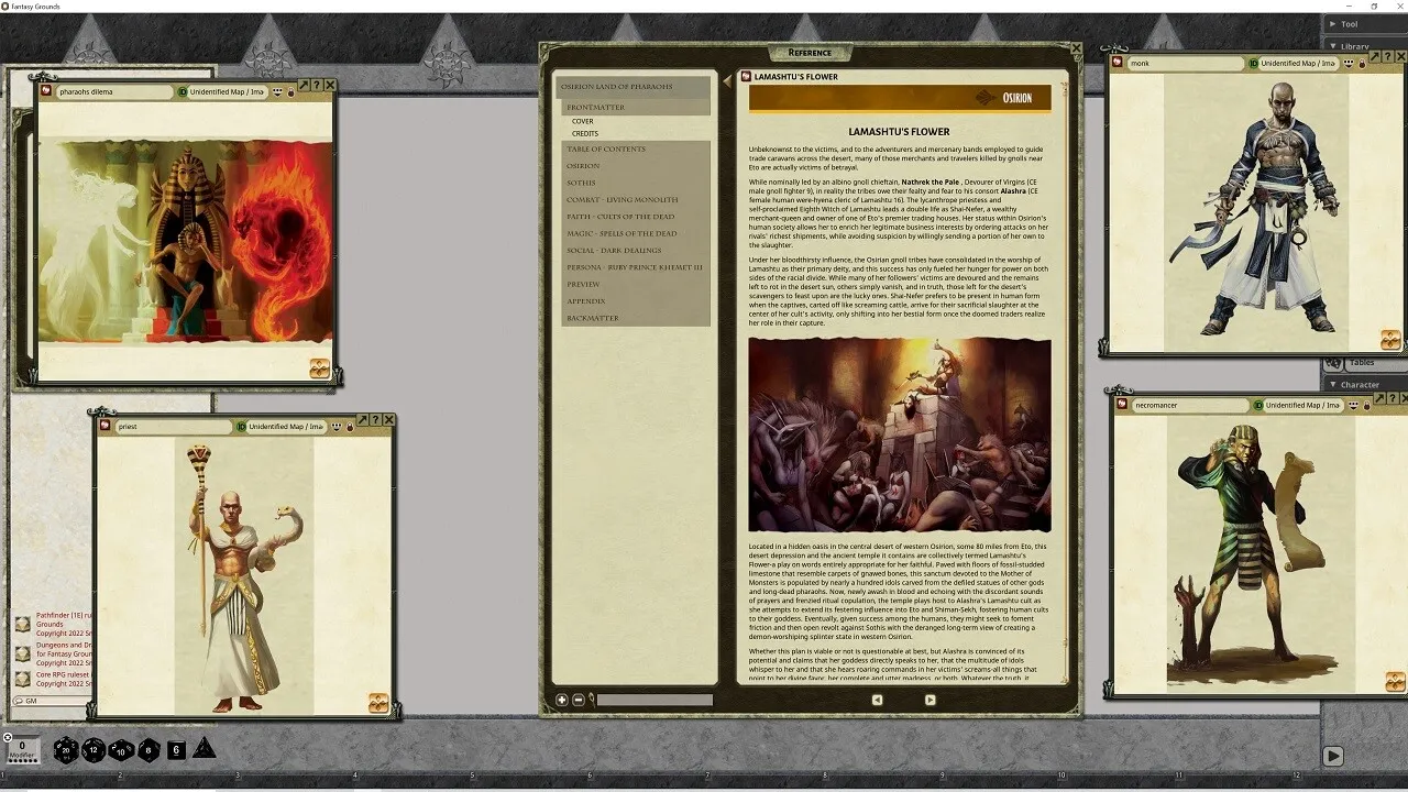 Fantasy Grounds - Pathfinder RPG - Pathfinder Companion Osirion Land of Pharaohs Screenshot 0