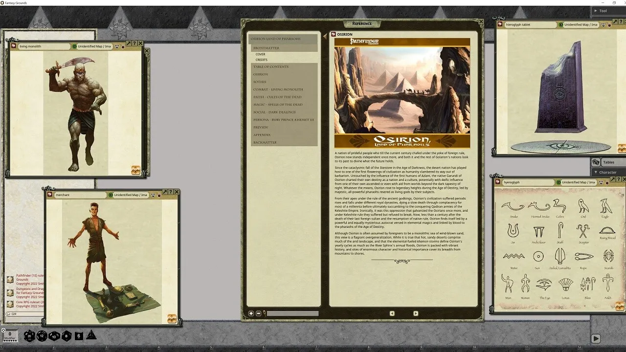 Fantasy Grounds - Pathfinder RPG - Pathfinder Companion Osirion Land of Pharaohs Screenshot 1