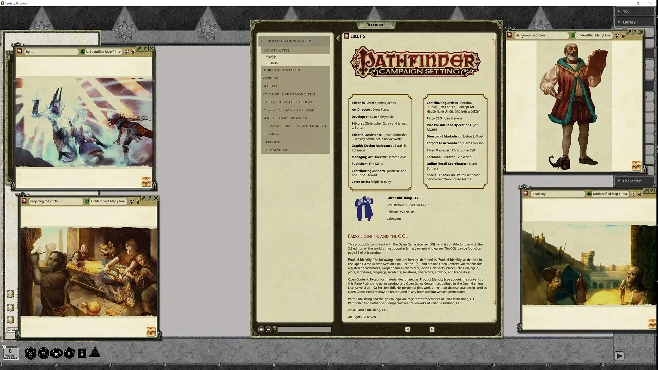 Fantasy Grounds - Pathfinder RPG - Pathfinder Companion Osirion Land of Pharaohs Screenshot 2