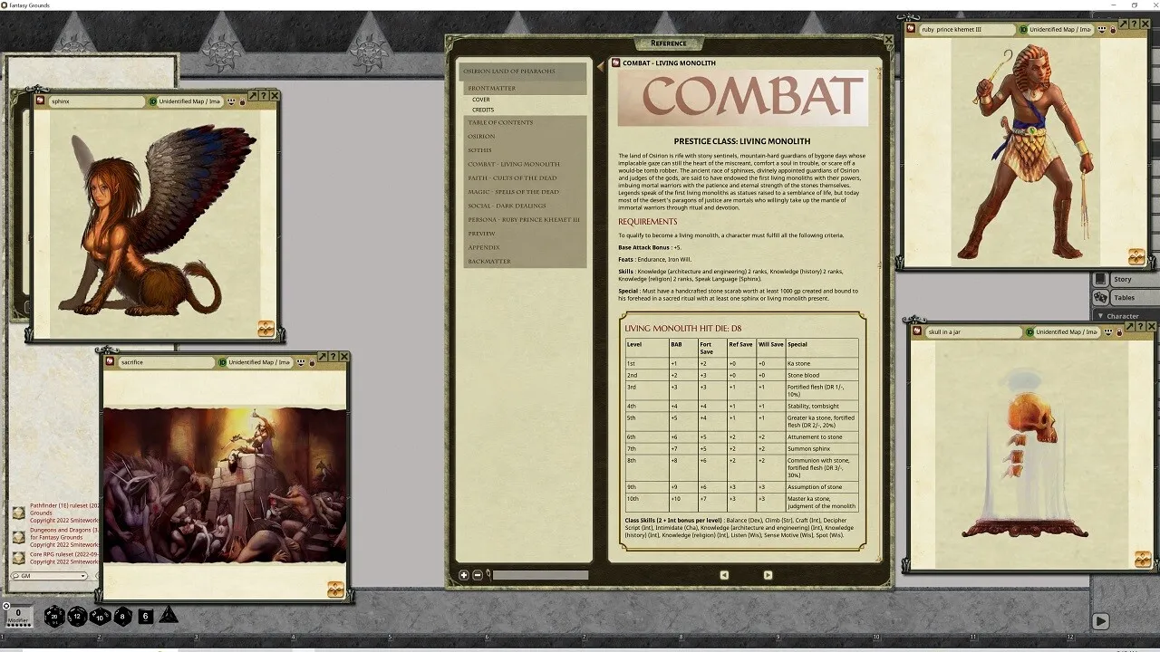 Fantasy Grounds - Pathfinder RPG - Pathfinder Companion Osirion Land of Pharaohs Screenshot 3