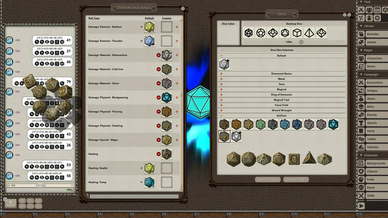 Fantasy Grounds - Artificer Dice Pack Screenshot 10
