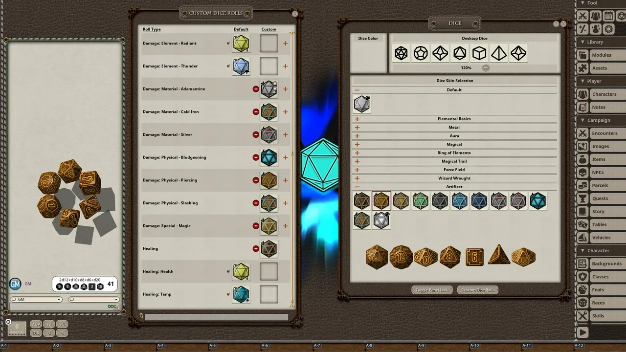 Fantasy Grounds - Artificer Dice Pack Screenshot 2