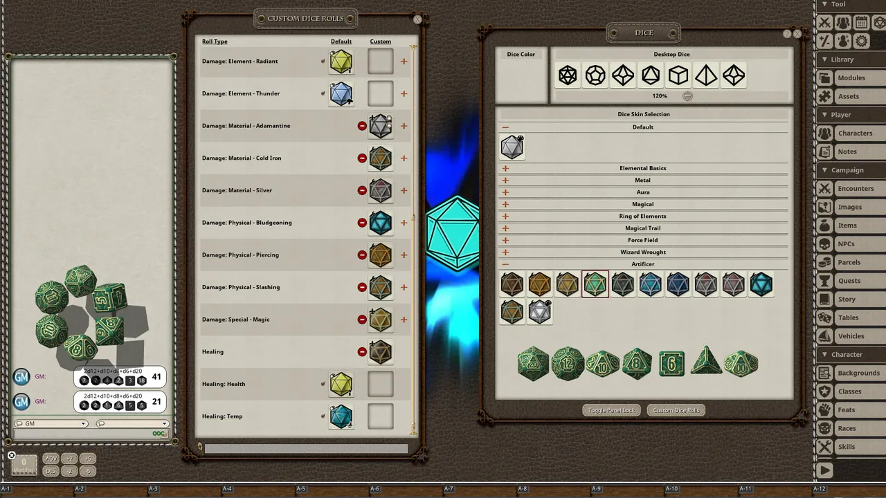 Fantasy Grounds - Artificer Dice Pack Screenshot 3