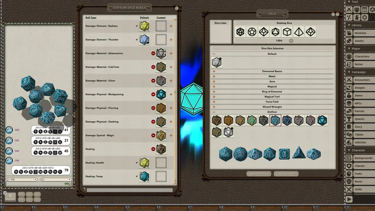 Fantasy Grounds - Artificer Dice Pack Screenshot 5