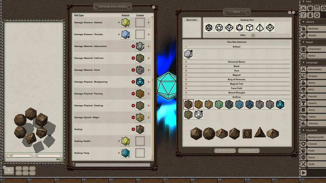 Fantasy Grounds - Artificer Dice Pack Screenshot 0