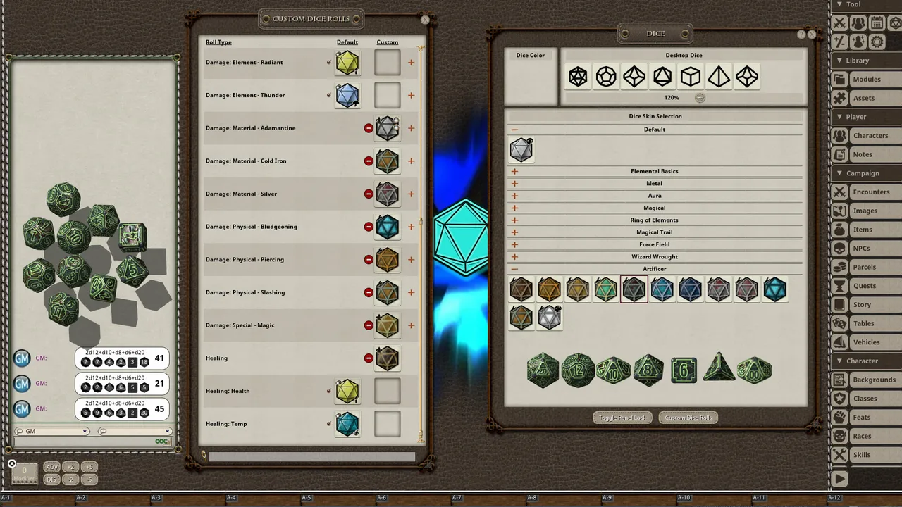 Fantasy Grounds - Artificer Dice Pack Screenshot 4