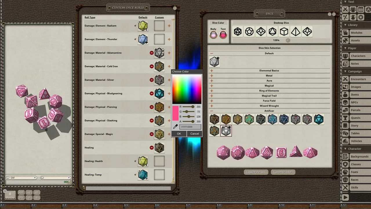 Fantasy Grounds - Artificer Dice Pack Screenshot 1