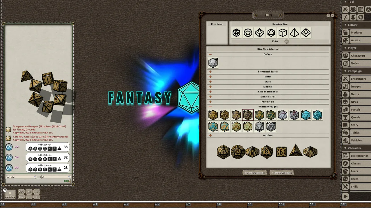 Fantasy Grounds - Wizard Wrought Dice Pack Screenshot 0