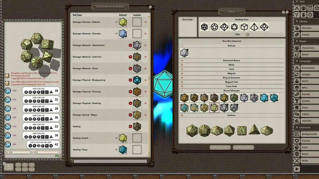 Fantasy Grounds - Wizard Wrought Dice Pack Screenshot 6