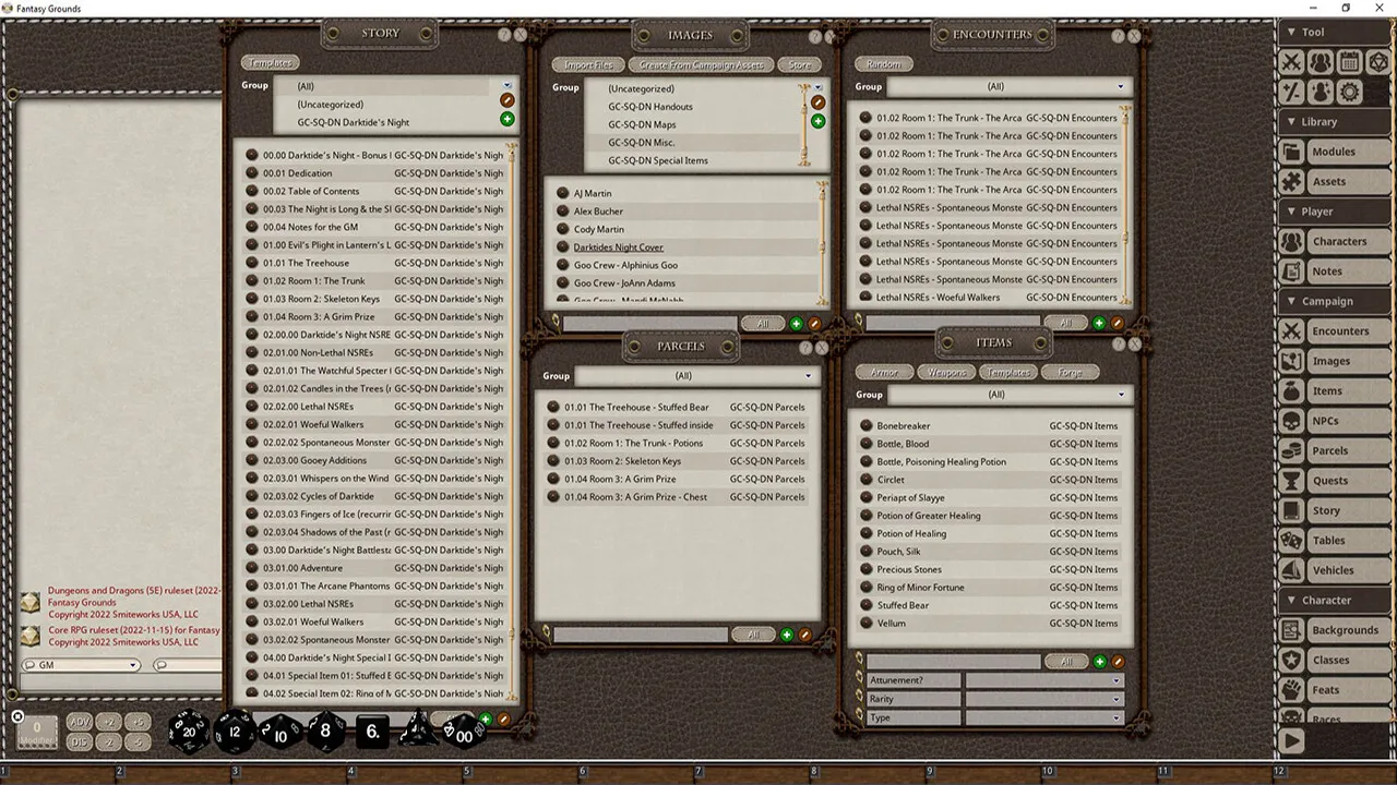 Fantasy Grounds - Darktide's Night Screenshot 1