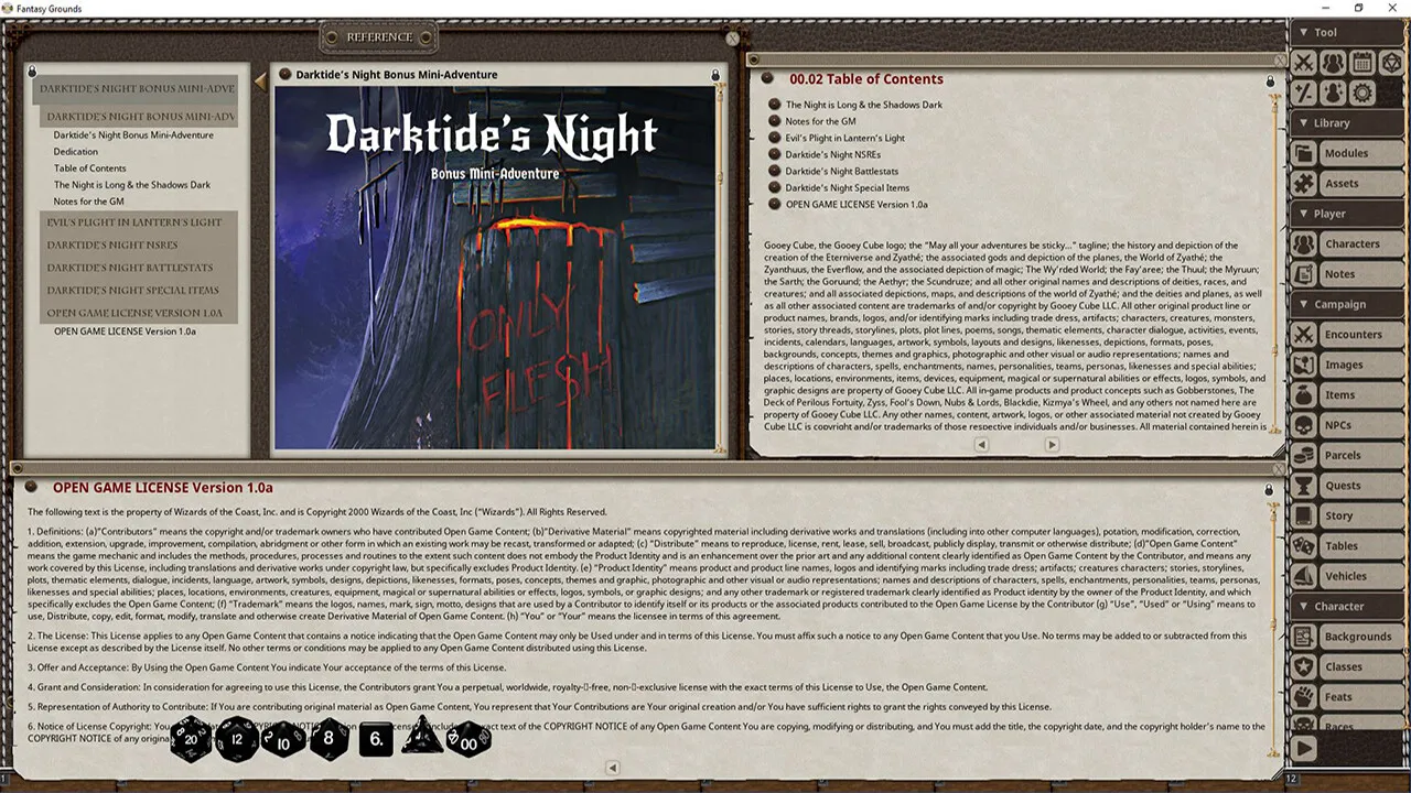 Fantasy Grounds - Darktide's Night Screenshot 3