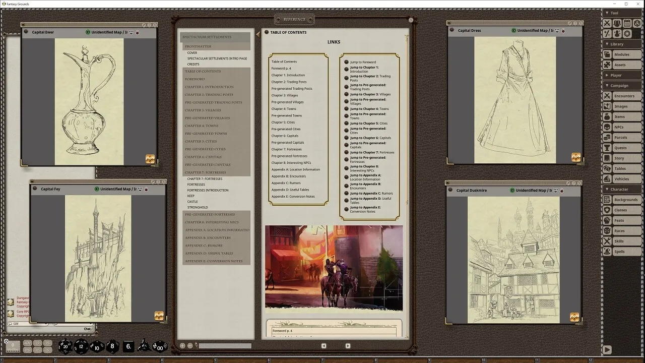 Fantasy Grounds - Spectacular Settlements Screenshot 0