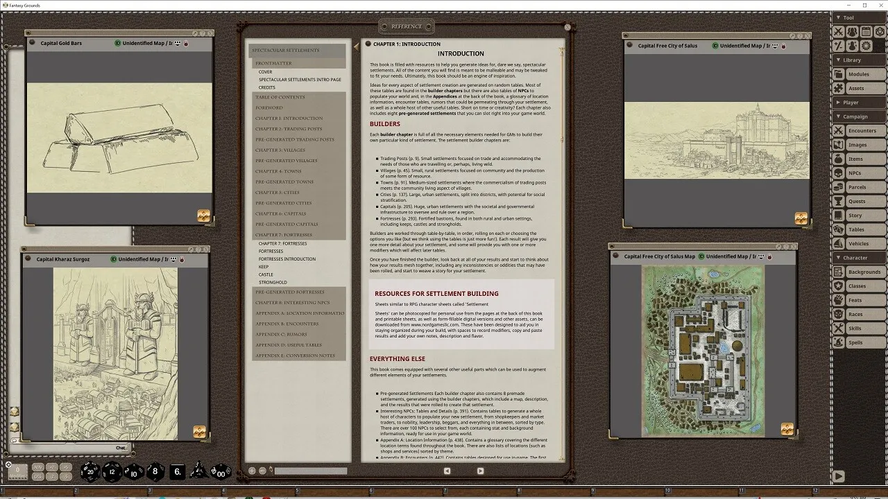 Fantasy Grounds - Spectacular Settlements Screenshot 3