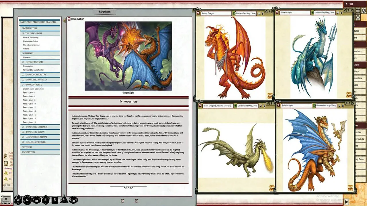 Fantasy Grounds - Battlezoo Ancestries: Dragons Screenshot 4