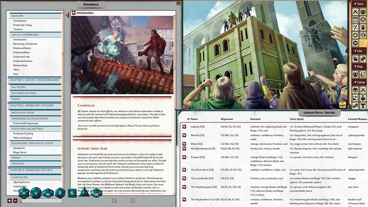 Fantasy Grounds - Pathfinder 2 RPG - Lost Omens: Firebrands Screenshot 1