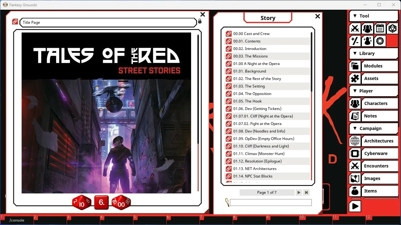 Fantasy Grounds - Cyberpunk Red - Tales of the RED: Street Stories Screenshot 1