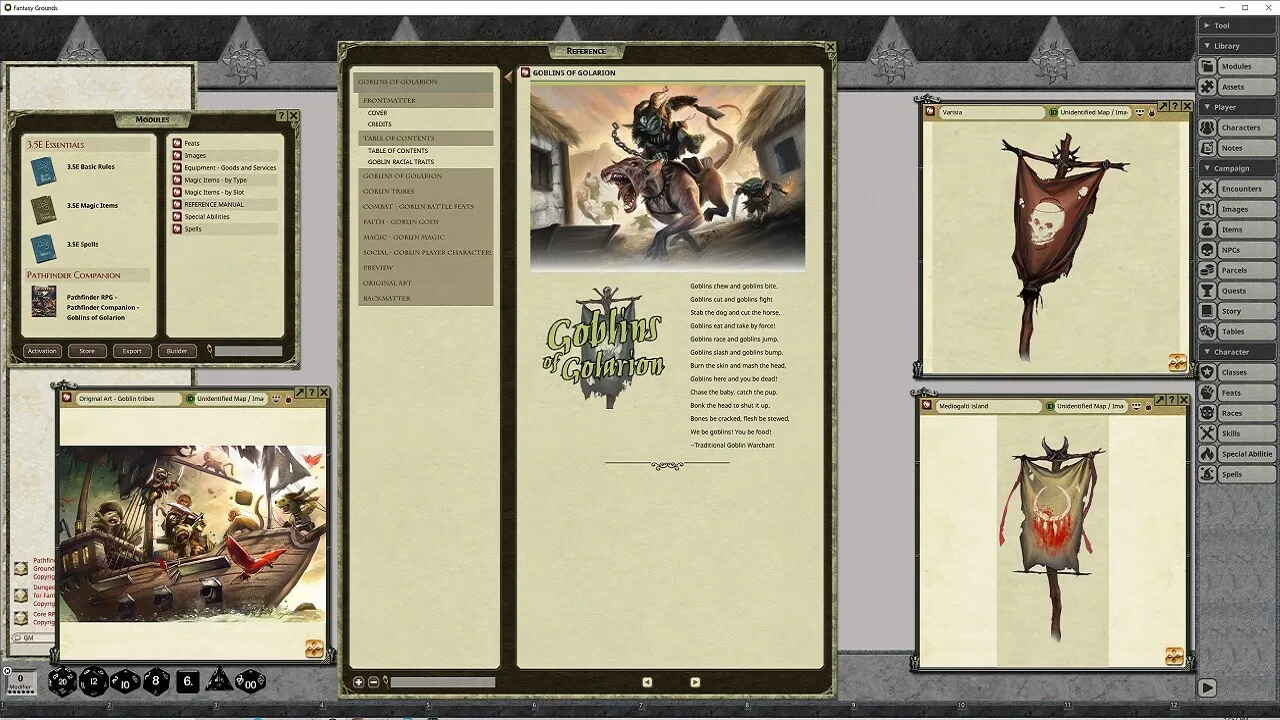Fantasy Grounds - Pathfinder RPG - Pathfinder Player Companion: Goblins of Golarion Screenshot 2