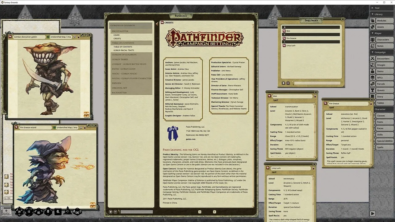 Fantasy Grounds - Pathfinder RPG - Pathfinder Player Companion: Goblins of Golarion Screenshot 4
