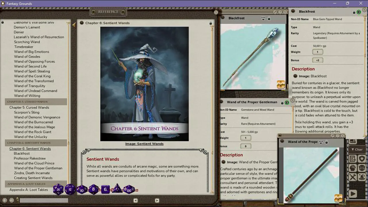 Fantasy Grounds - The Wondrous Tome of Wands Screenshot 0
