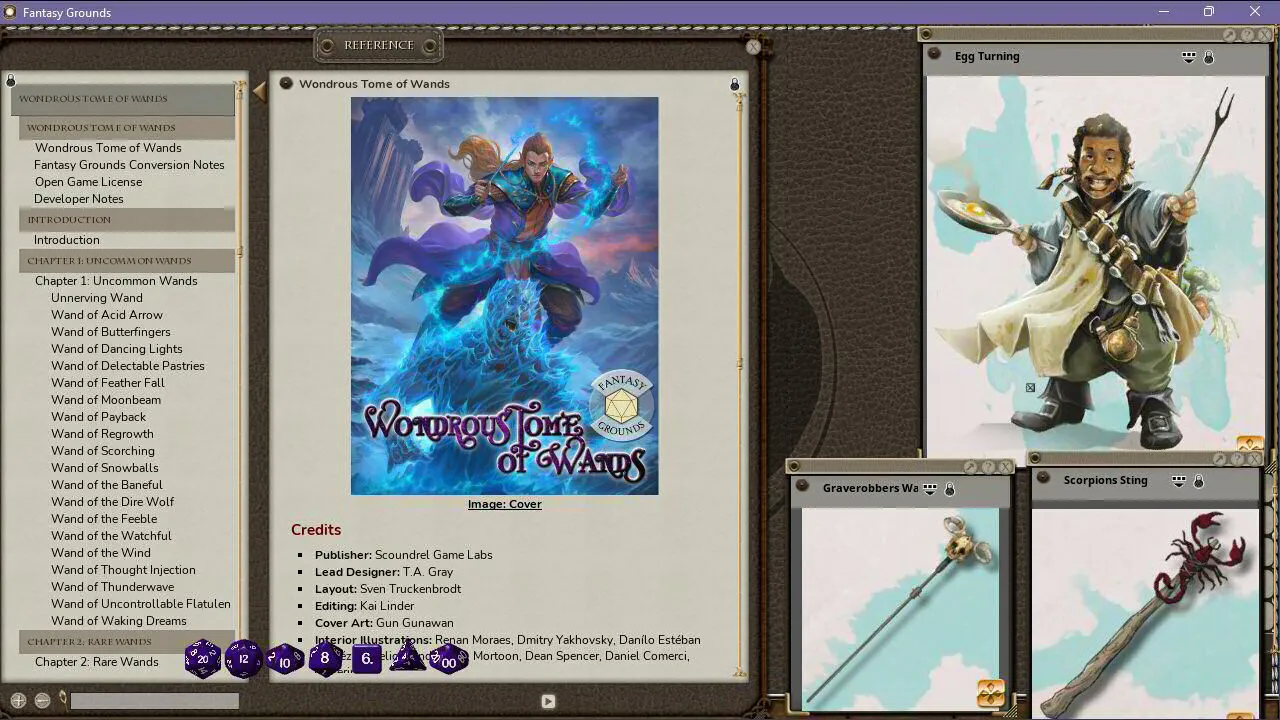 Fantasy Grounds - The Wondrous Tome of Wands Screenshot 1