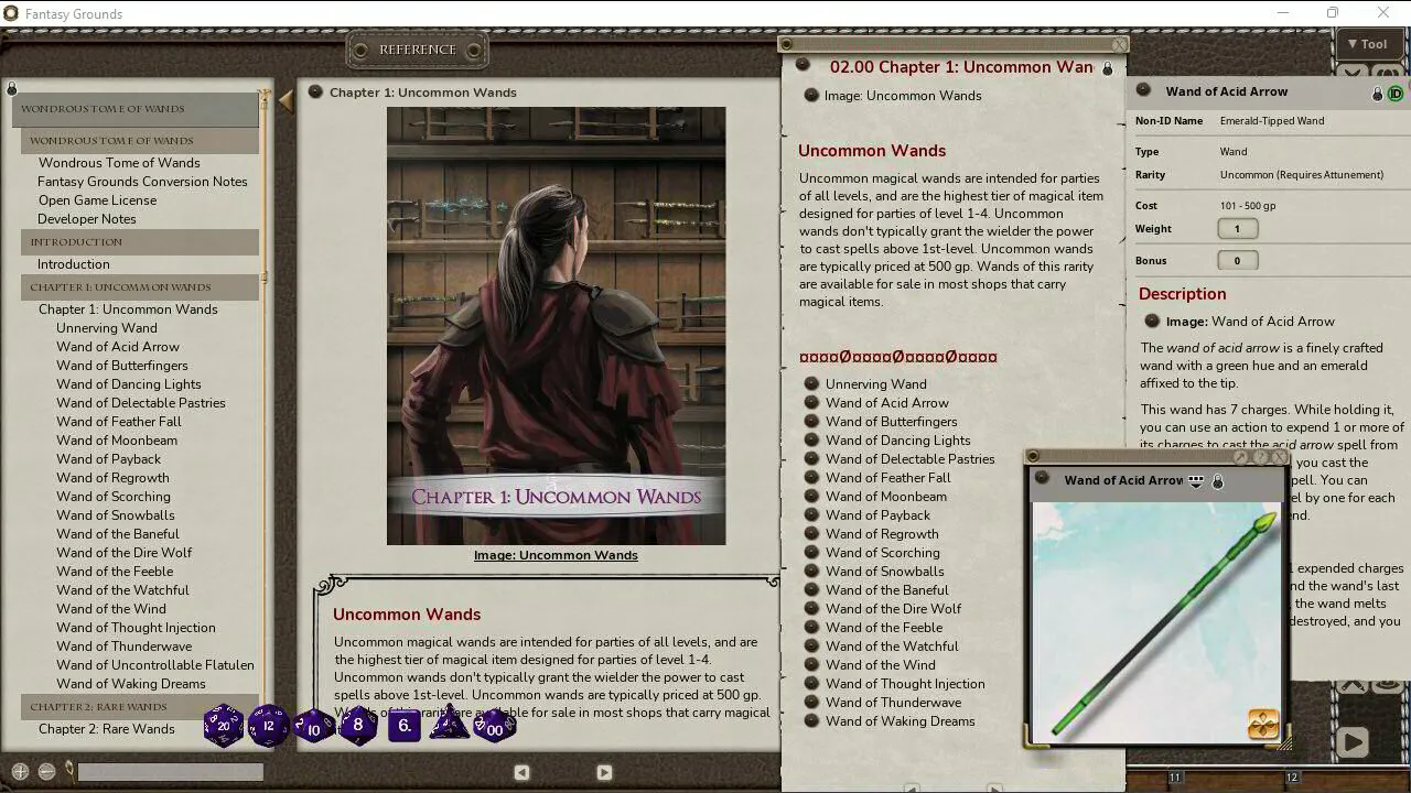 Fantasy Grounds - The Wondrous Tome of Wands Screenshot 2
