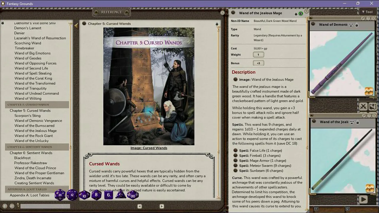 Fantasy Grounds - The Wondrous Tome of Wands Screenshot 5