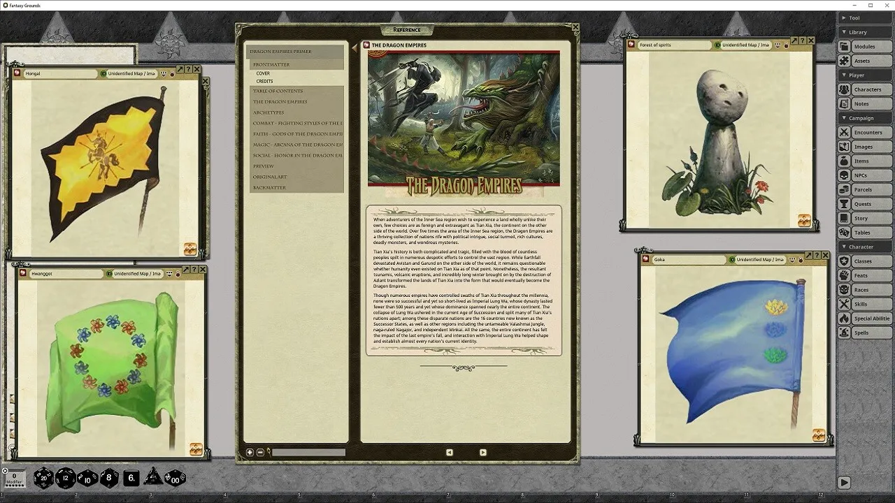 Fantasy Grounds - Pathfinder RPG - Pathfinder Player Companion: Dragon Empires Primer Screenshot 0