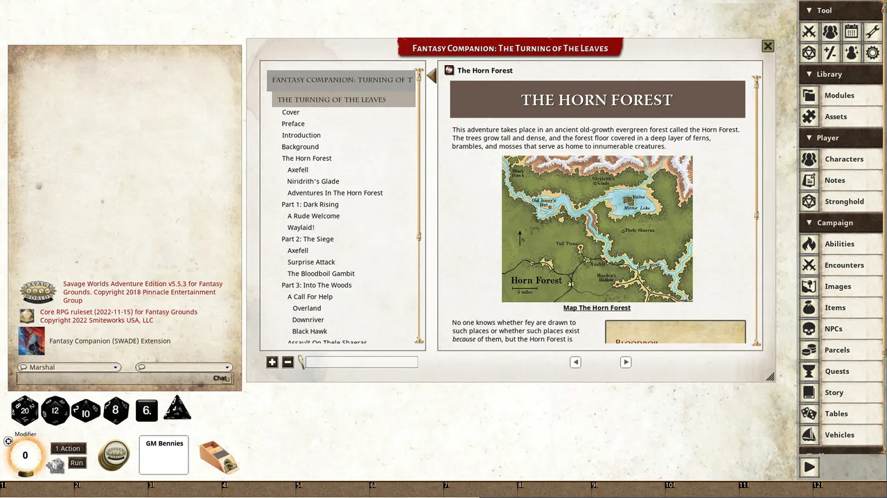 Fantasy Grounds - The Turning of the Leaves Fantasy Adventure Screenshot 2