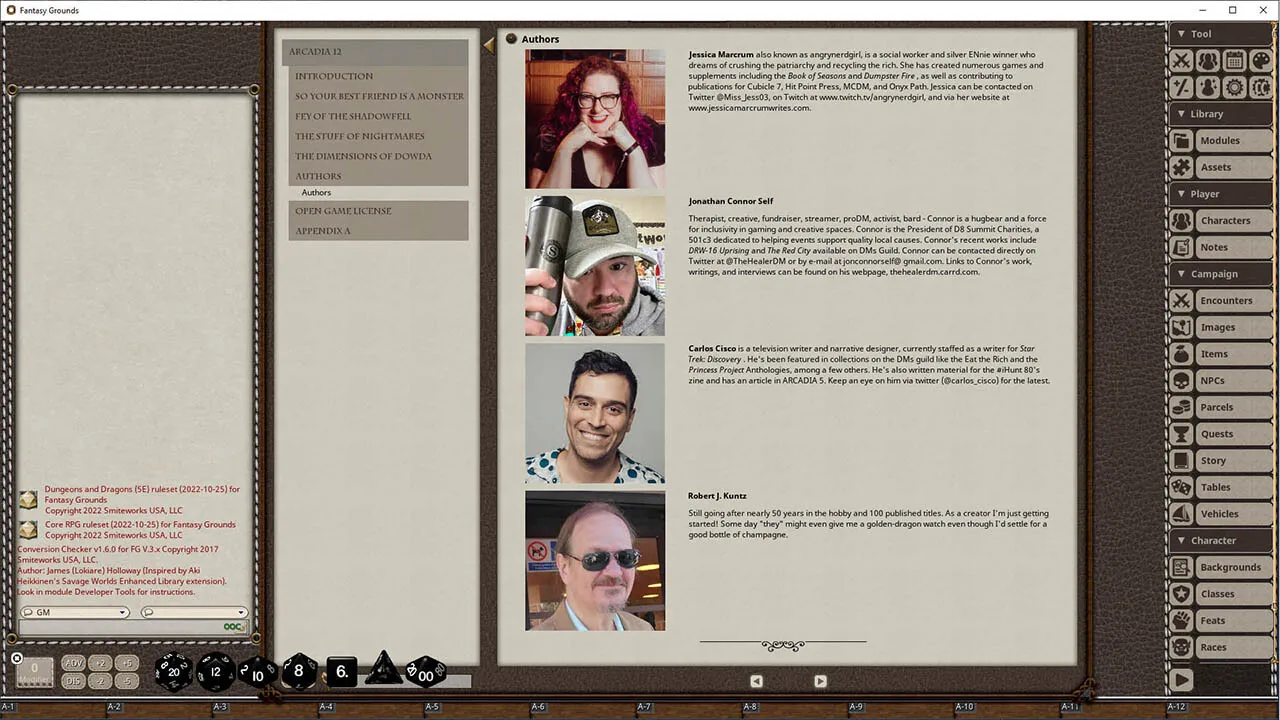 Fantasy Grounds - Arcadia Issue 012 Screenshot 1