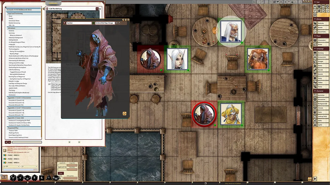 Fantasy Grounds - Pathfinder 2 RPG - Pathfinder Society Scenario #5-03: Heidmarch Heist Screenshot 1