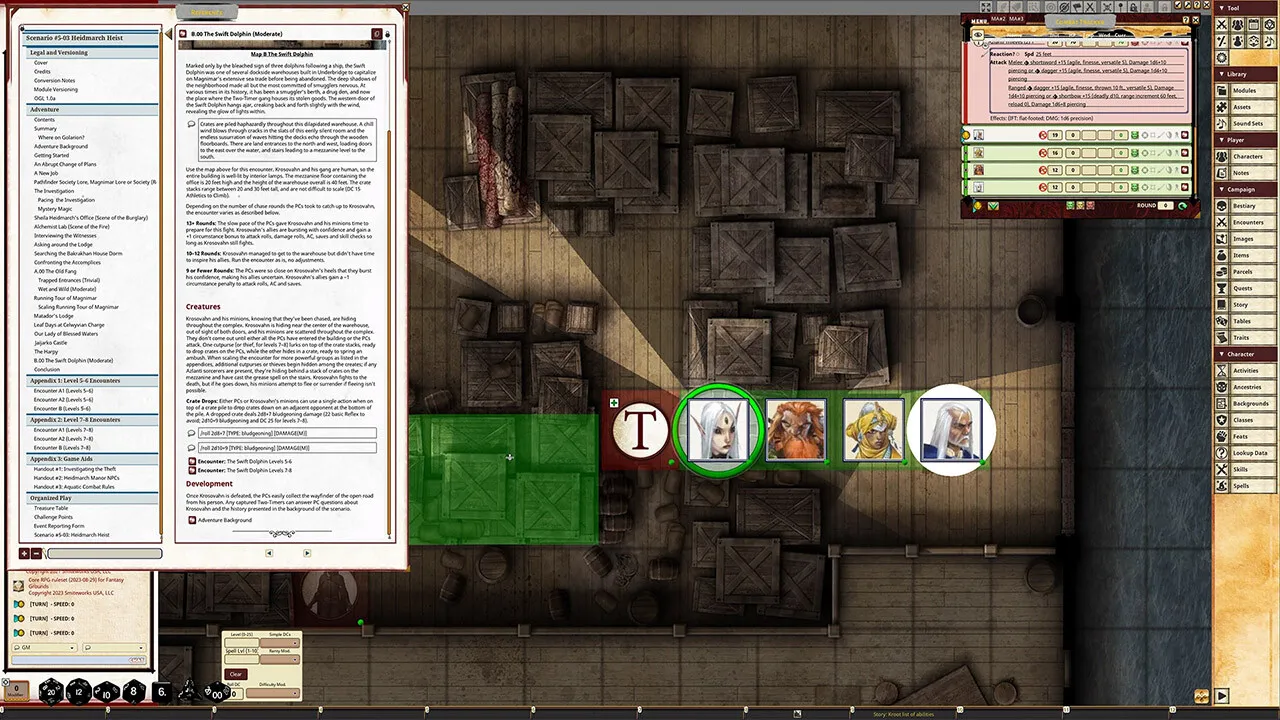 Fantasy Grounds - Pathfinder 2 RPG - Pathfinder Society Scenario #5-03: Heidmarch Heist Screenshot 3
