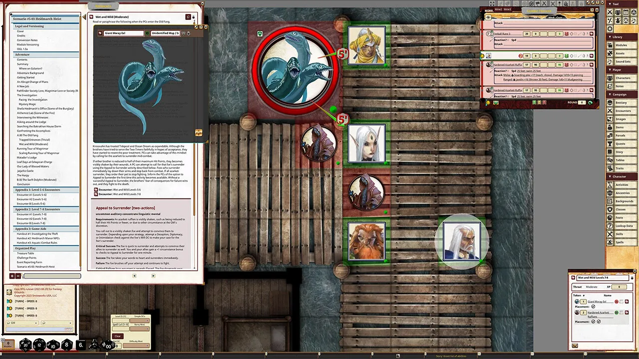 Fantasy Grounds - Pathfinder 2 RPG - Pathfinder Society Scenario #5-03: Heidmarch Heist Screenshot 2
