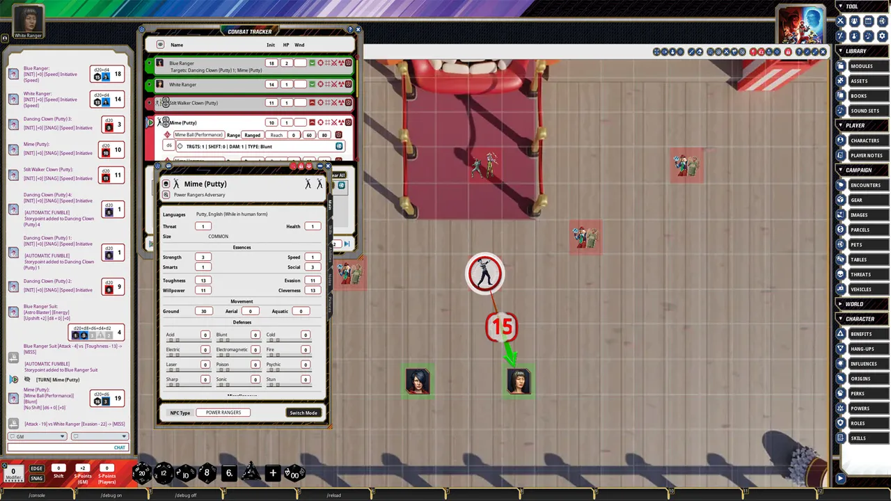 Fantasy Grounds - Power Rangers Roleplaying Game Core Rulebook Screenshot 2