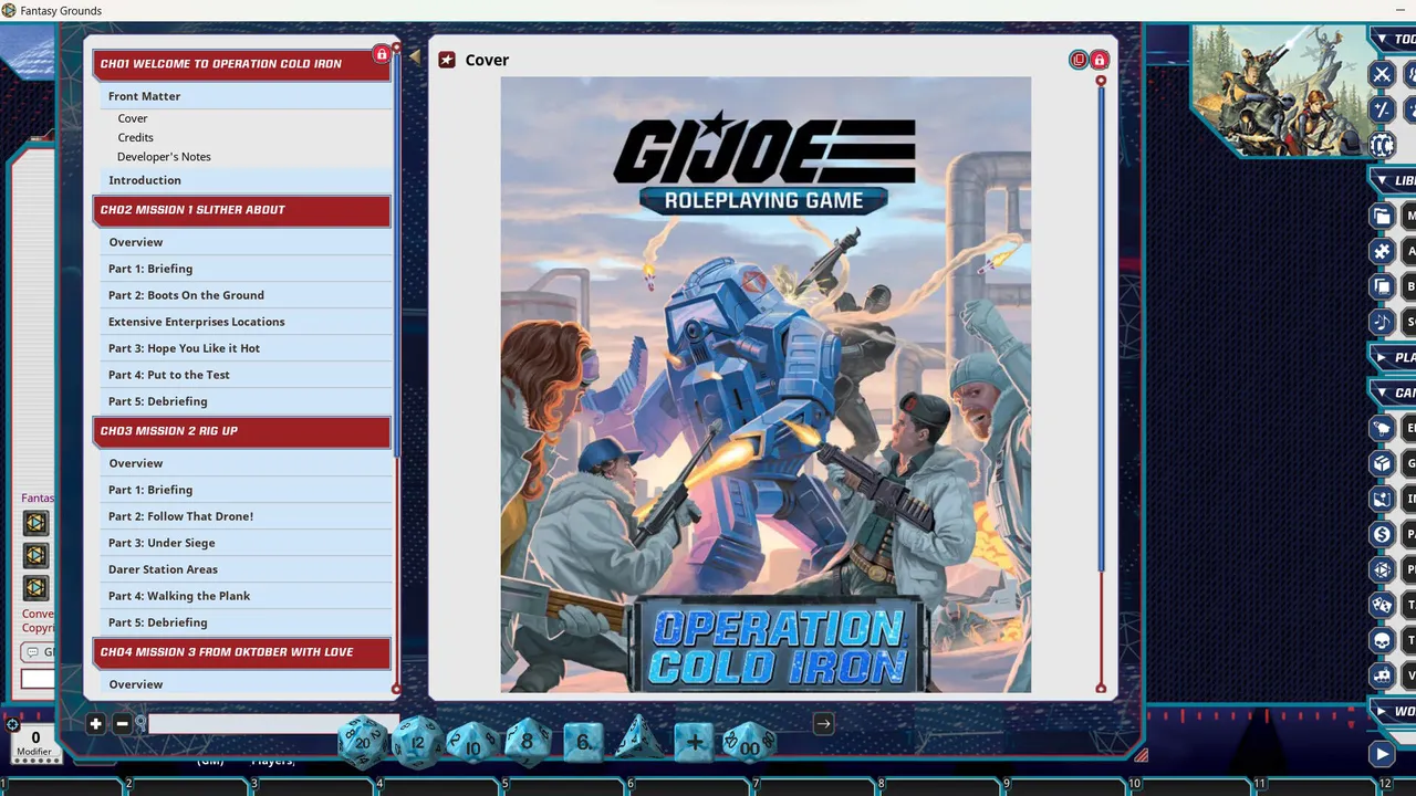 Fantasy Grounds - G.I. JOE Roleplaying Game Operation Cold Iron Adventure Screenshot 3