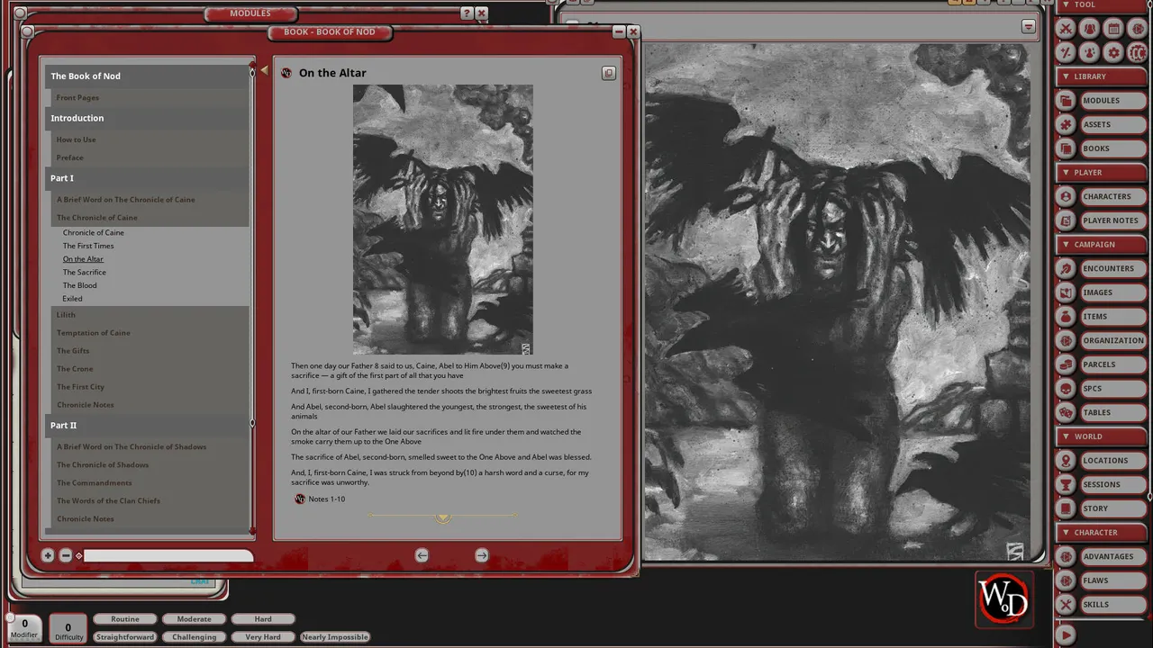Fantasy Grounds - Vampire: The Masquerade 5th Edition The Book of Nod Screenshot 2