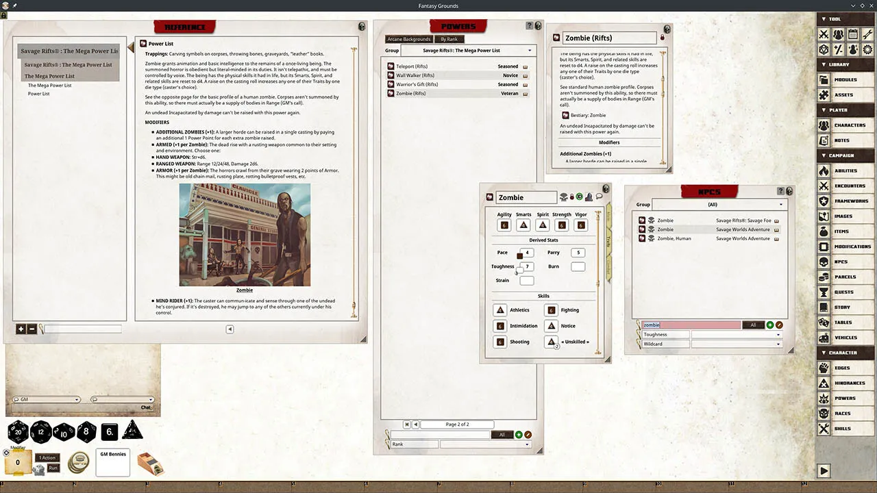 Fantasy Grounds - Rifts(R) for Savage Worlds Mega Power List Screenshot 2