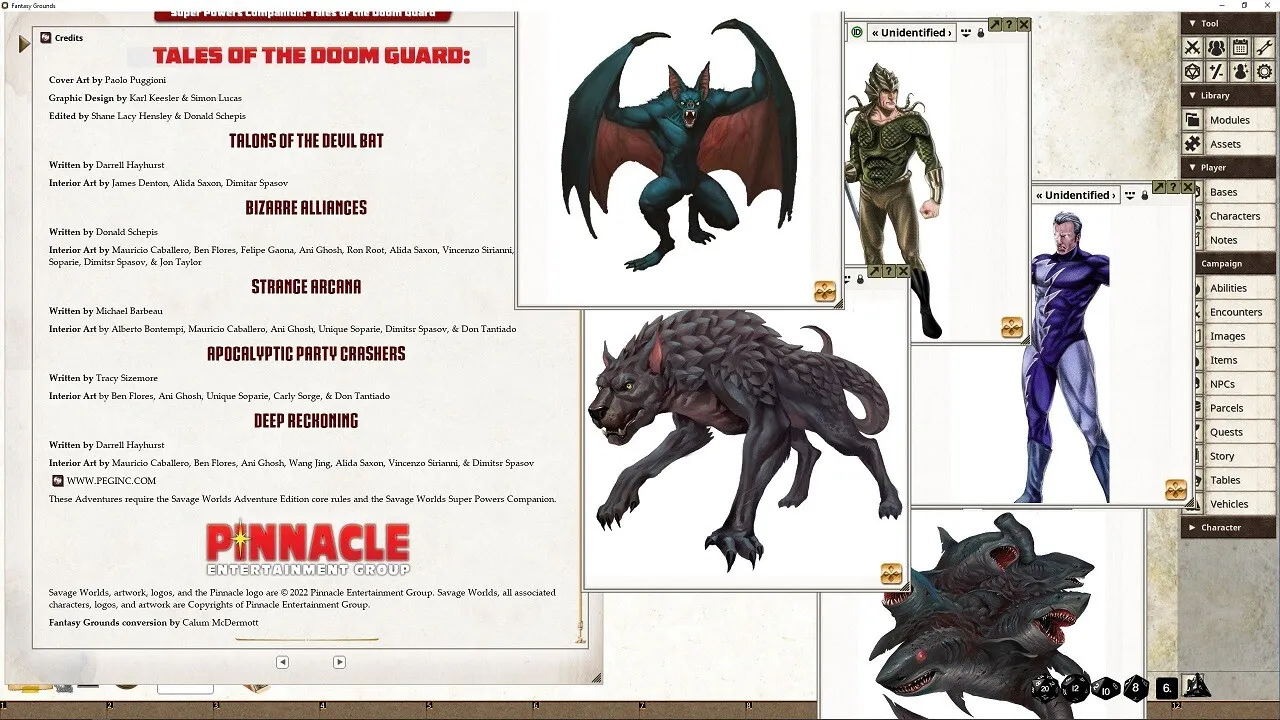 Fantasy Grounds - Super Powers Companion: Tales of the Doom Guard Screenshot 2