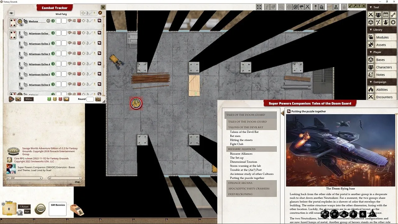 Fantasy Grounds - Super Powers Companion: Tales of the Doom Guard Screenshot 1