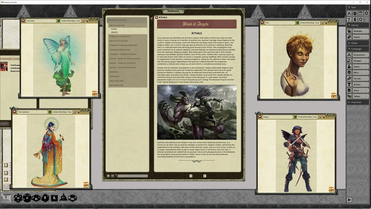 Fantasy Grounds - Pathfinder RPG - Pathfinder Player Companion: Blood of Angels Screenshot 3
