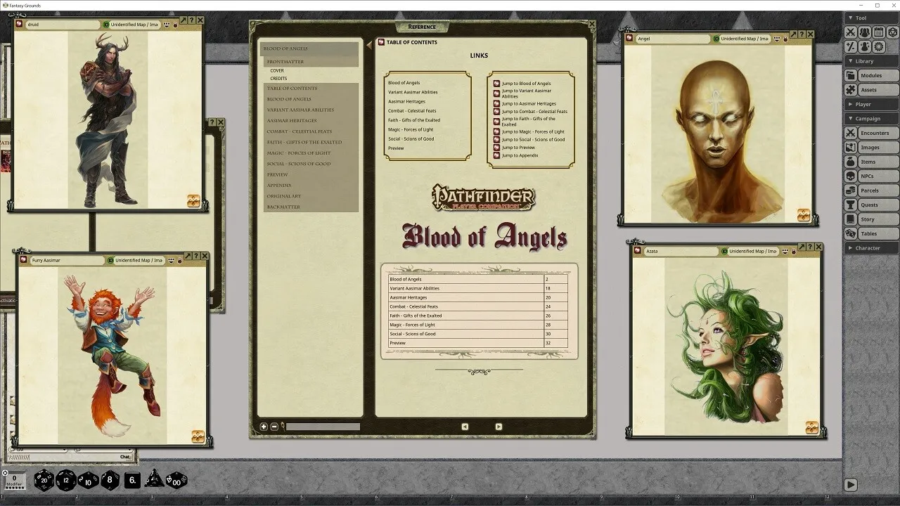 Fantasy Grounds - Pathfinder RPG - Pathfinder Player Companion: Blood of Angels Screenshot 0