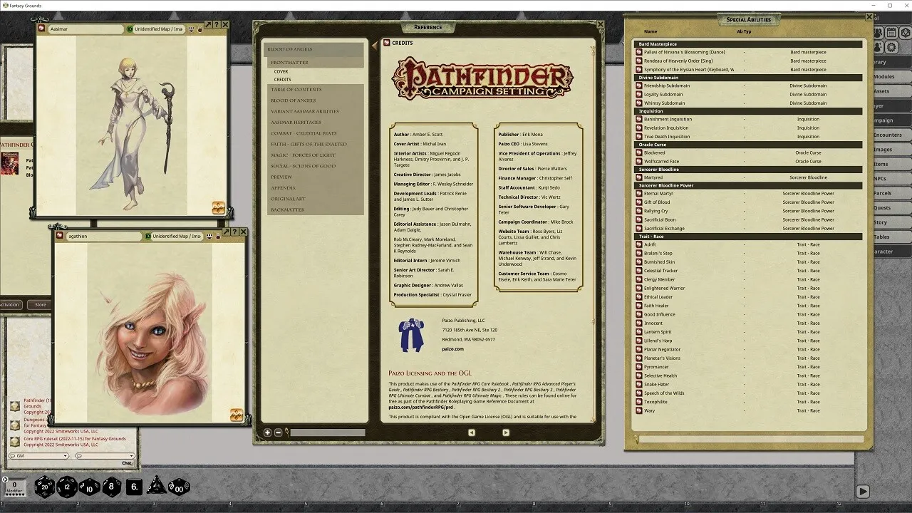 Fantasy Grounds - Pathfinder RPG - Pathfinder Player Companion: Blood of Angels Screenshot 1