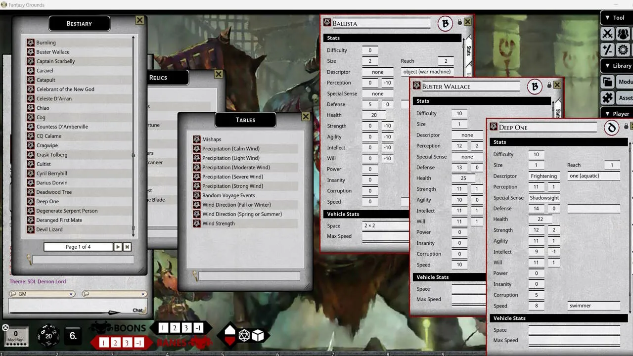 Fantasy Grounds - Shadow of the Demon Lord - Freeport Companion Screenshot 2
